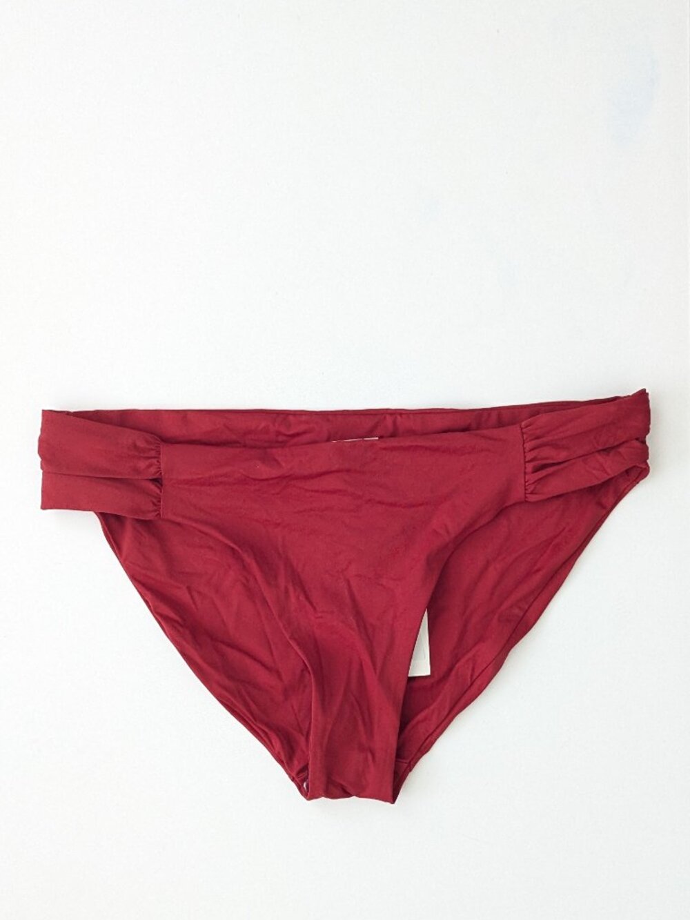 Becca Color Code American Fit Bikini Bottom Adobe Red Womens Medium